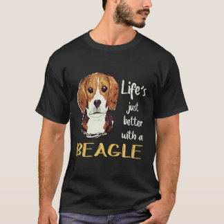 ビーグルがいると人生がもっと楽しくなる 23 Tシャツ