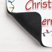 ビーグルがクリスマスをメリー作る マウスパッド (コーナー)