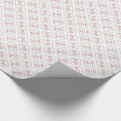 ビーグルがクリスマスをメリー作る ラッピングペーパー (角)