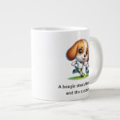 ビーグルがショーを盗む ジャンボコーヒーマグカップ (正面右)