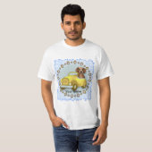 ビーグルが運転する車 Tシャツ (正面フル)