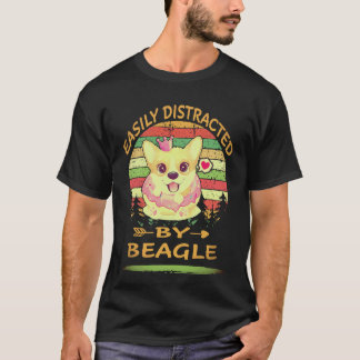 ビーグルにすぐに気を取られる1 Tシャツ