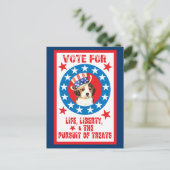 ビーグルに投票する ポストカード (スタンド正面)