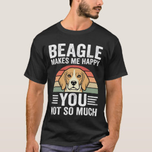 ビーグルに癒されるドッグ・ラバー Tシャツ