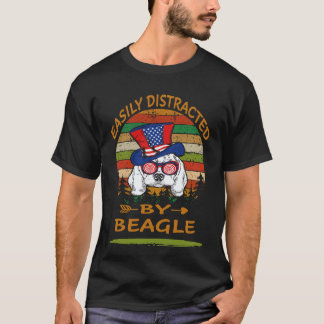 ビーグルに簡単に気を取られる33 Tシャツ