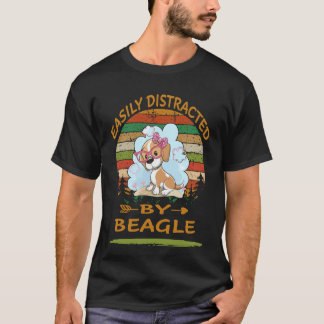 ビーグルに簡単に気を取られる3 Tシャツ