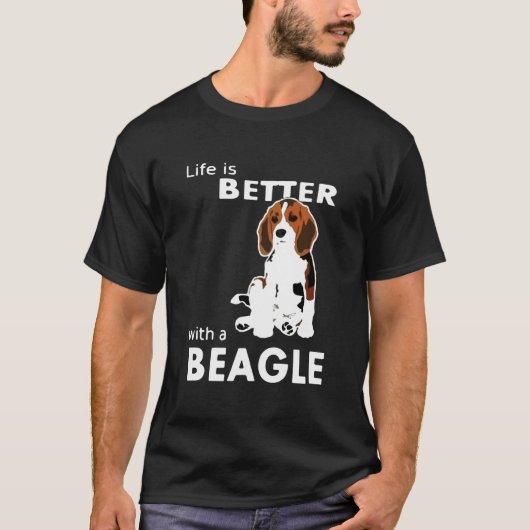 ビーグルのためのビーグルで良い Tシャツ (正面)