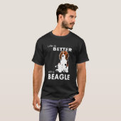 ビーグルのためのビーグルで良い Tシャツ (正面フル)