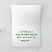 ビーグルのクリスマスカードフレーム シーズンカード (内部)