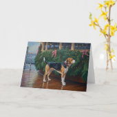 ビーグルのクリスマスクルーズ:ポーソウルホリデーディライト カード (黄色い花)