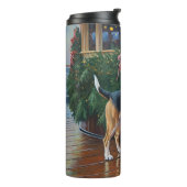 ビーグルのクリスマスクルーズ：ポーソウルホリデーディライト タンブラー (回転左)