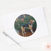 ビーグルのクリスマスクルーズ:ポーソウルホリデーディライト ラウンドシール (封筒)