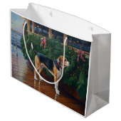 ビーグルのクリスマスクルーズ：ポーソウルホリデーディライト ラージペーパーバッグ (裏面アングル)