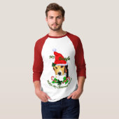ビーグルのクリスマスプレゼント Tシャツ (正面フル)