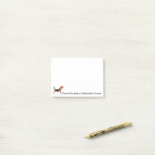 ビーグルのパーソナライズ ポストイット (デスク上)