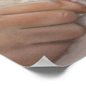 ビーグルの子犬と児童現実主義者のポートレート絵画ズ ポスター (角)