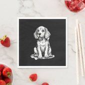 ビーグルの子犬の愛らしい、家族の動物愛好家タンクへ スタンダードランチョンナプキン (インサイチュ)