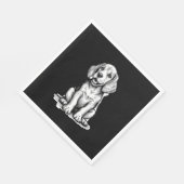 ビーグルの子犬の愛らしい、家族の動物愛好家タンクへ スタンダードランチョンナプキン (角)