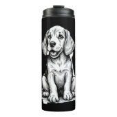 ビーグルの子犬の愛らしい、家族の動物愛好家タンクへ タンブラー (正面)