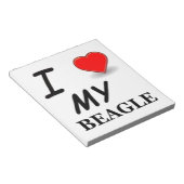 ビーグルの愛 ノートパッド (アングル)