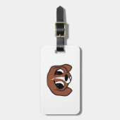ビーグルの漫画の頭 ラゲッジタグ (正面縦)