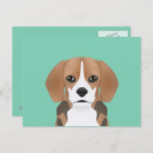 ビーグルの漫画 ポストカード (正面/裏面)