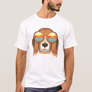 ビーグルの飼い主犬好きの動物おもしろいサングラカッコいいス Tシャツ