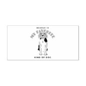 ビーグルはお気に入りの私の犬だ ラバースタンプ (インプリント)