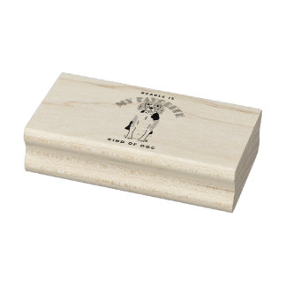 ビーグルはお気に入りの私の犬だ ラバースタンプ