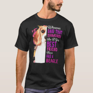 ビーグルは女の子の最高の友犬のママD Tシャツ