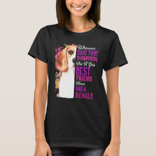 ビーグルは女の子の最高の友犬のママD Tシャツ