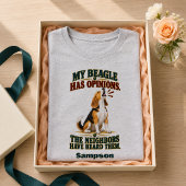 ビーグルは意見があるもの Tシャツ