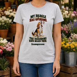 ビーグルは意見があるもの Tシャツ