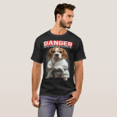 ビーグルは空手を知っている Tシャツ (正面フル)