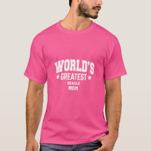 ビーグルを飼う女性のためのグッズ 母の日 白 Tシャツ
