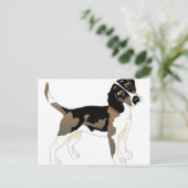 ビーグルアート2 ポストカード (スタンド正面)