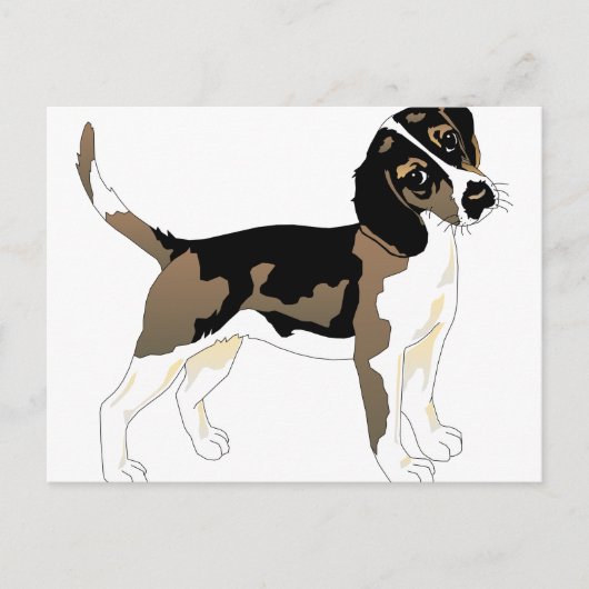 ビーグルアート2 ポストカード (正面)