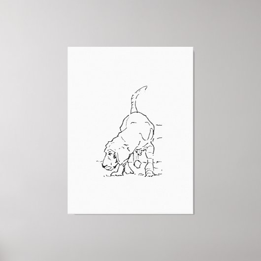 ビーグルイラストのドッグラバーズ ウォールアート (正面)