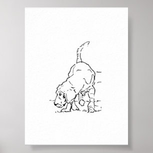 ビーグルイラストのドッグラバーズ ウォールアート