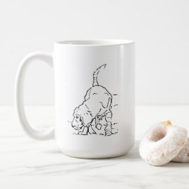 ビーグルイラスト入りドッグラバーズコーヒーマグ コーヒーマグカップ