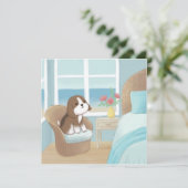 ビーグルインベッドルームイラストレーション シーズンカード (スタンド正面)