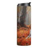 ビーグルイン紅葉秋 タンブラー (回転左)