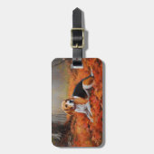 ビーグルイン紅葉秋 ラゲッジタグ (正面縦)