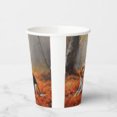 ビーグルイン紅葉秋 紙コップ (左)