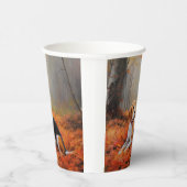 ビーグルイン紅葉秋 紙コップ (右)
