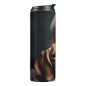 ビーグルウィズサンタクロースフェスティバルクリスマス タンブラー (回転左)