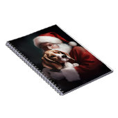 ビーグルウィズサンタクロースフェスティバルクリスマス ノートブック (右側)