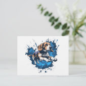 ビーグルウォータースポーツ ポストカード (スタンド正面)