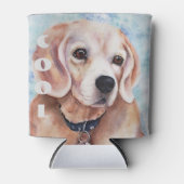 ビーグルカッコいいー 缶クーラー (正面)