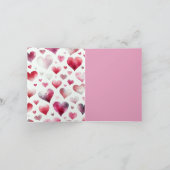 ビーグルカップルバレンタインデー カード (内部)